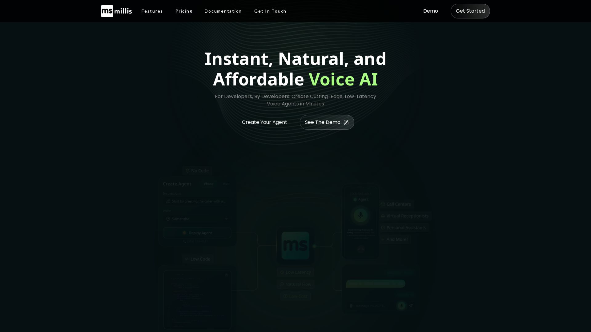 Millis AI - Instant, Natural, and Affordable Voice AI