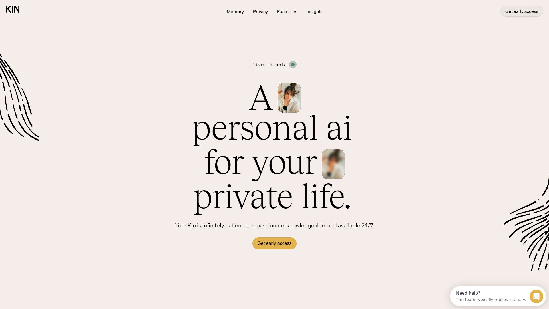 Kin - A personal AI for your private life.
