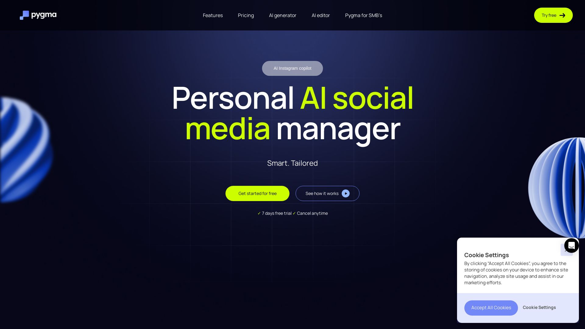 Pygma – Personal AI social media manager