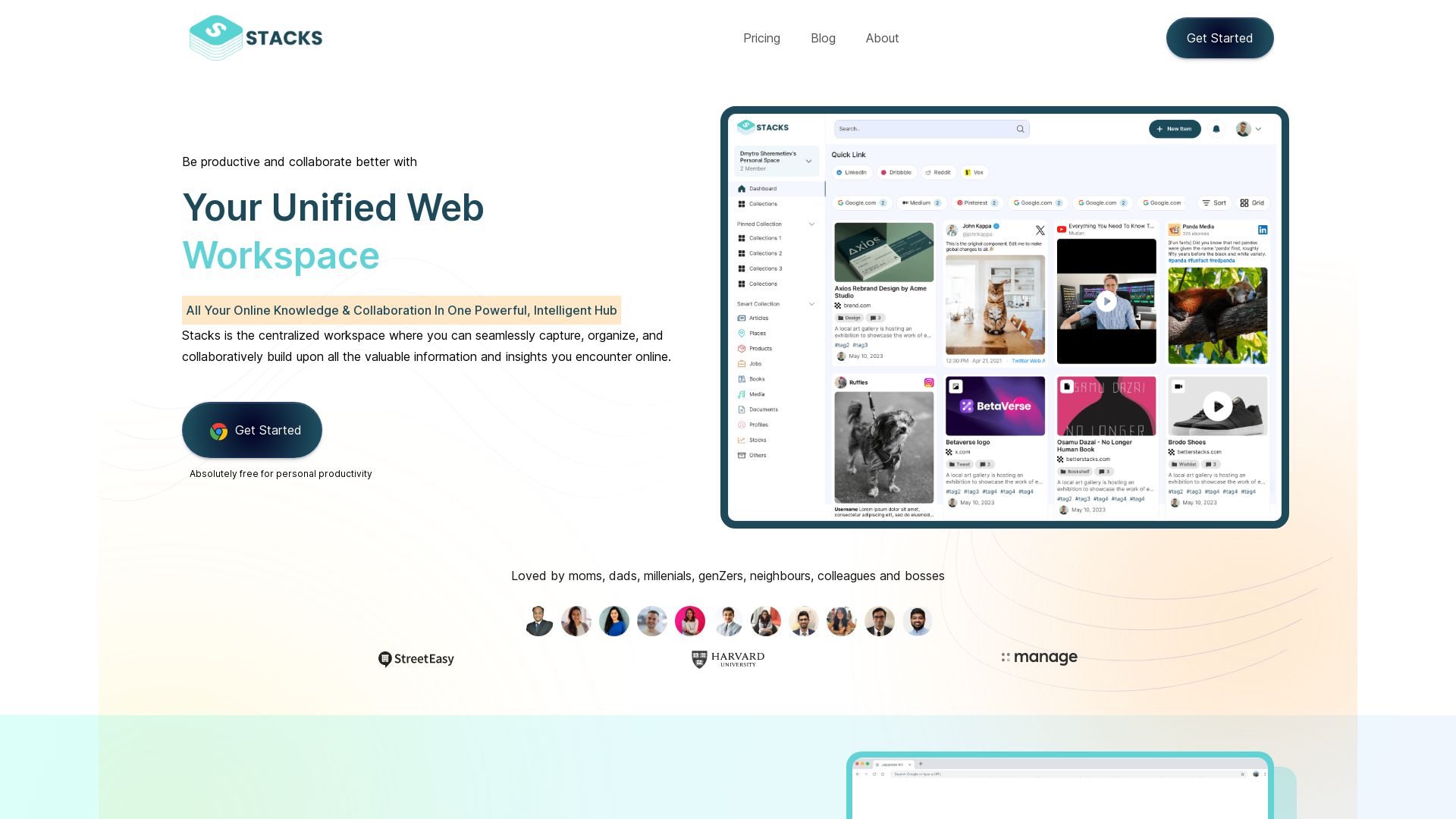 Stacks | Your unified web workspace with browser co-pilot