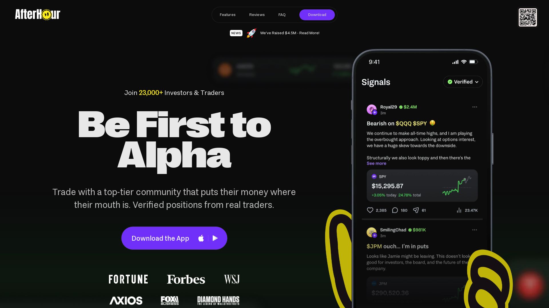 AfterHour | Be First to Alpha | Stock Market Super App