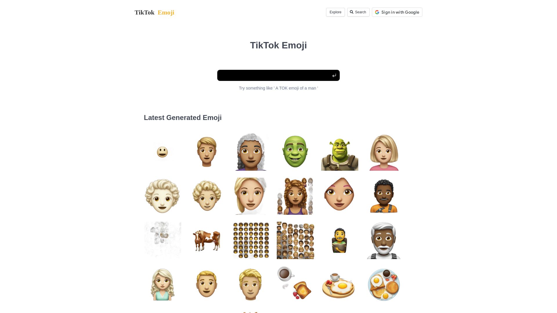 TIKTOKEMOJI.COM - TikTok Emoji Generator | Create Custom Emojis