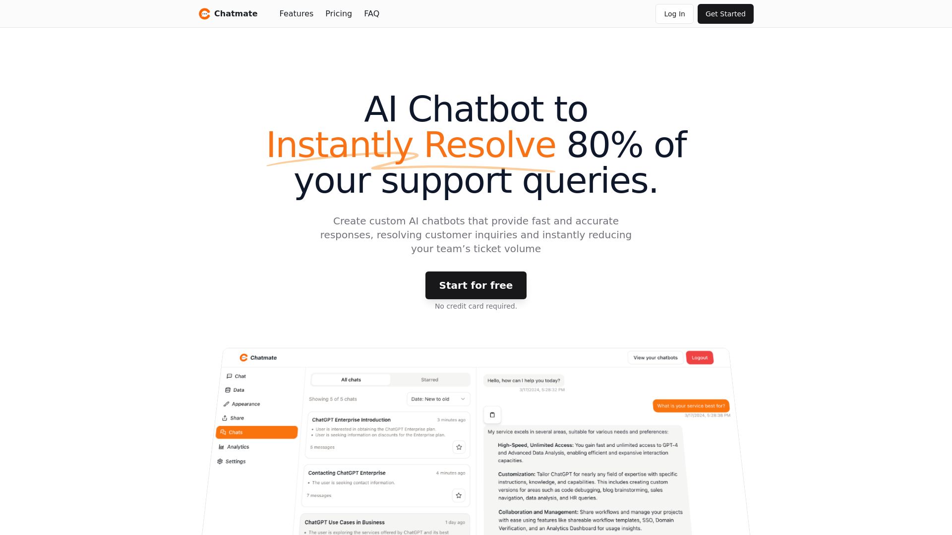 Chatmate - AI Customer Support