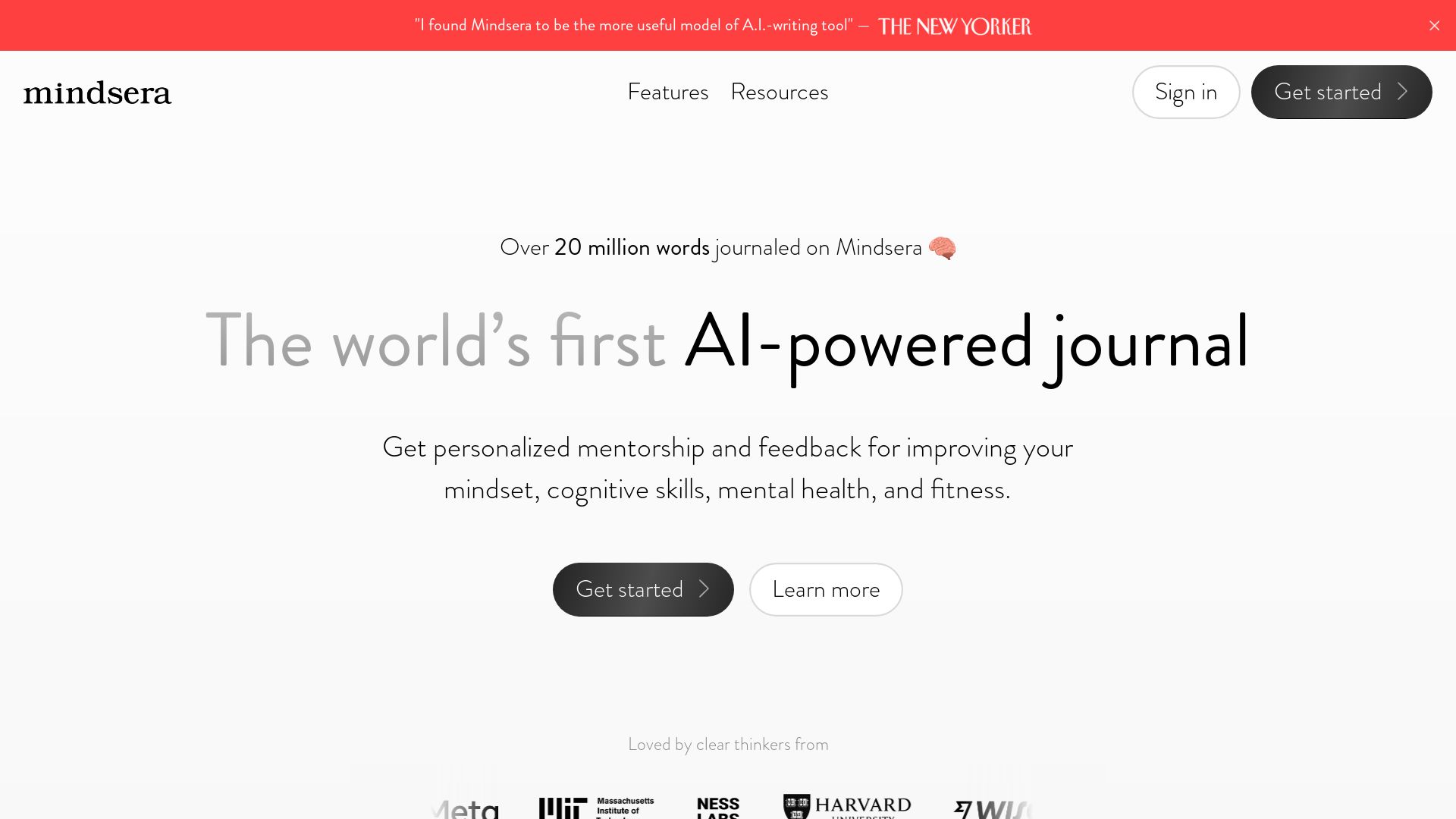 The world’s first AI-powered journal | Mindsera
