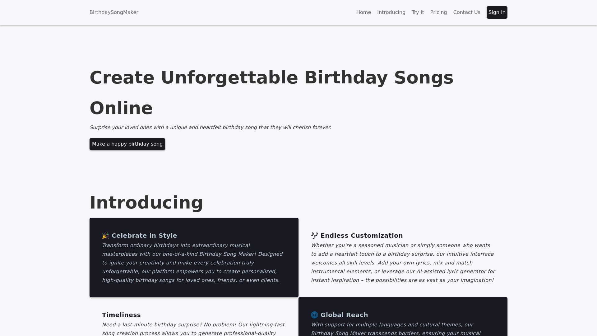 Birthday Song Maker - Create Personalized Birthday Songs Online