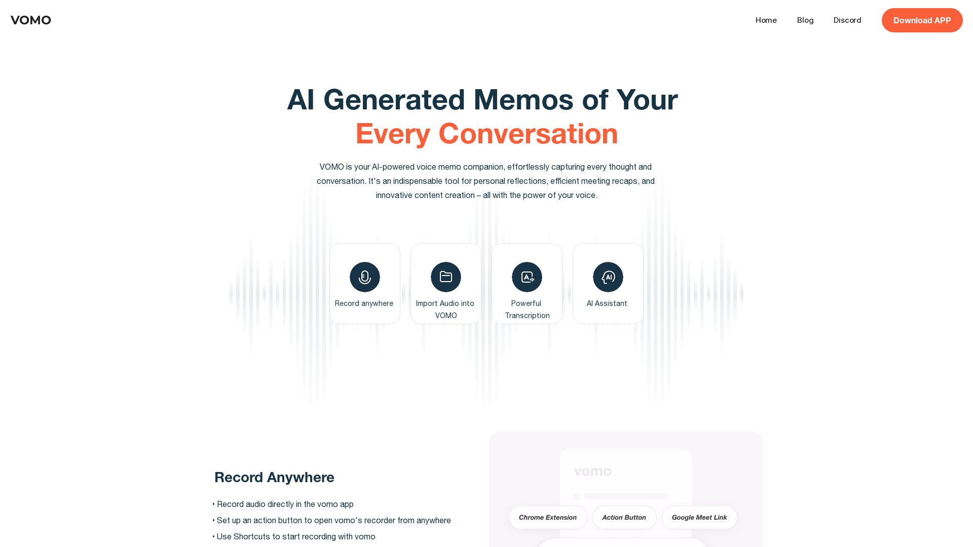 VOMO - AI Voice Memos