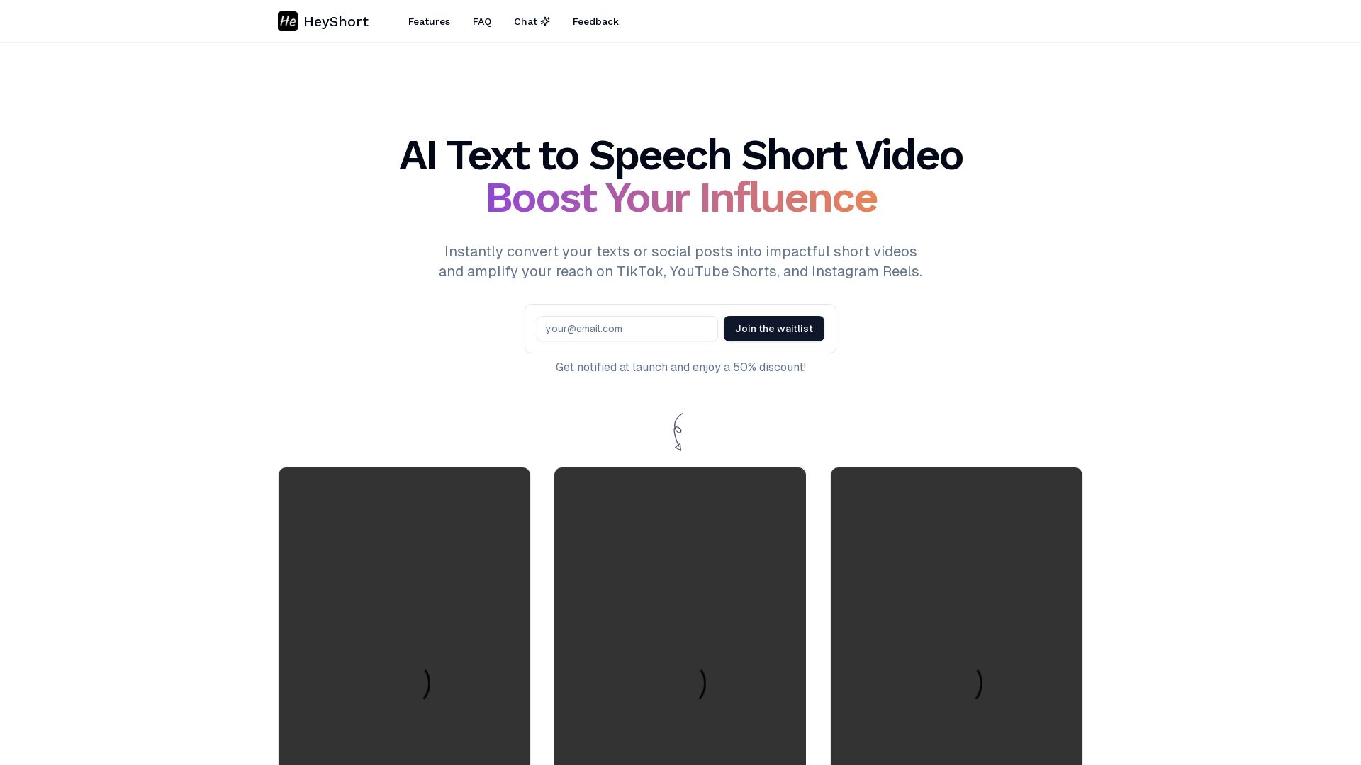 HeyShort - AI Text to Speech Short Video Maker