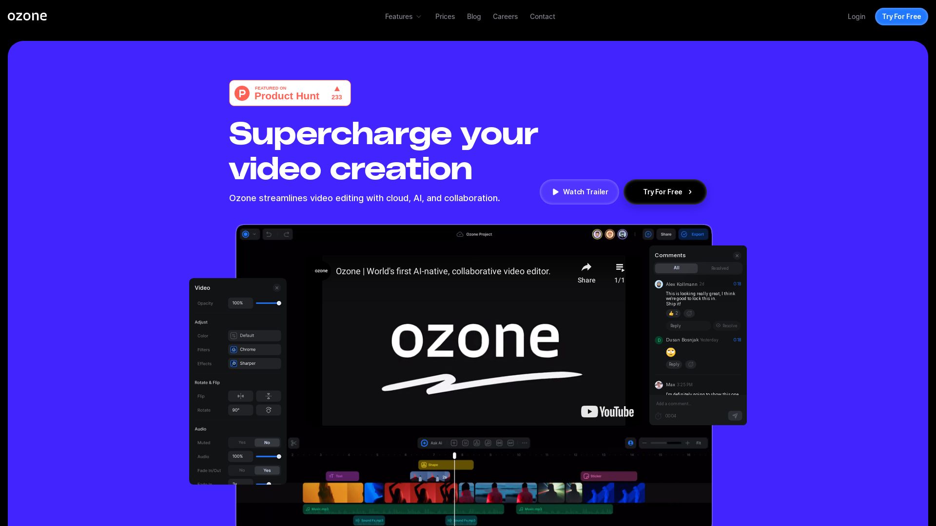 Ozone - Create Videos Faster with AI.